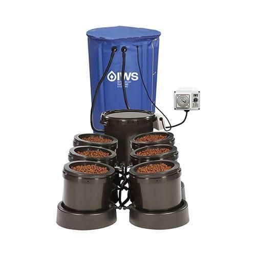 IWS Flood and Drain Pro Remote System with flexi tank and 10 litre pots