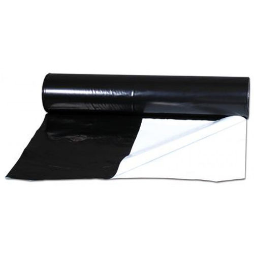 Black & White Sheeting Roll - 2m wide x 100m length (125mu)