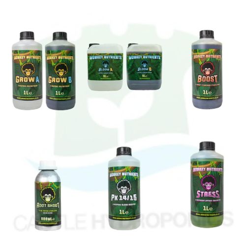 Monkey Nutrients Pack - Soil/Hydro (includes 5 litre Bloom) (PGR free)