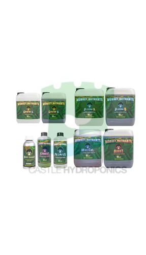Monkey Nutrients Pack-Coco (inc. 5ltr Grow, 10 ltr Bloom, 5 ltr Boost, 5 ltr MagCal) (PGR free)