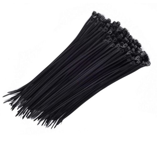 Black Nylon Cable Ties - 2.5mm x 200mm - pack 100