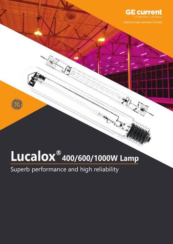 Lucalox HPS 600 watt lamp