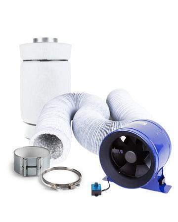 Phresh Hyperfan V2 with CarboAir 50 Filter and White Combi-Ducting